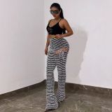 EVE Fashion Stripe Micro Flare Pants GDYF-10786