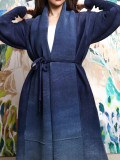 EVE Gradient Color Print Long Coat GZRF-KH-0100