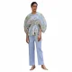 EVE Print Tie Up Tops And Casual Pants Suit GZRF-KH-0041