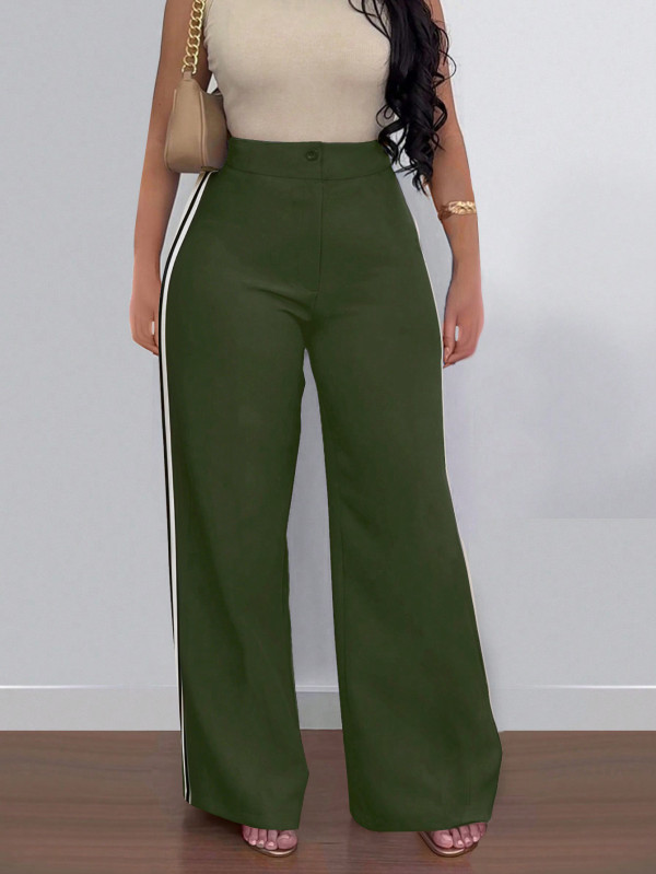 EVE Side Stripe Casual Straight Pants SH-391404