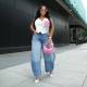 EVE Vintage Loose Wide Leg Jeans GSMJ-8012