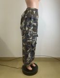 EVE Casual Camouflage Print Loose Pants QODY-6065