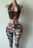 Pre Order: About 7 work days shipping Print Two Piece Pants Set YUEM-300808