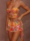 EVE Print Wrap Chest Two Piece Skirts Set SHD-9522