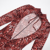 EVE Leopard Print Long Sleeve Backless Jumpsuit GDSF-D25JP243