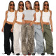 EVE Loose Multi-Pockets Straight Leg Pants  ASL-6799