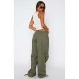 EVE Loose Multi-Pockets Straight Leg Pants  ASL-6799