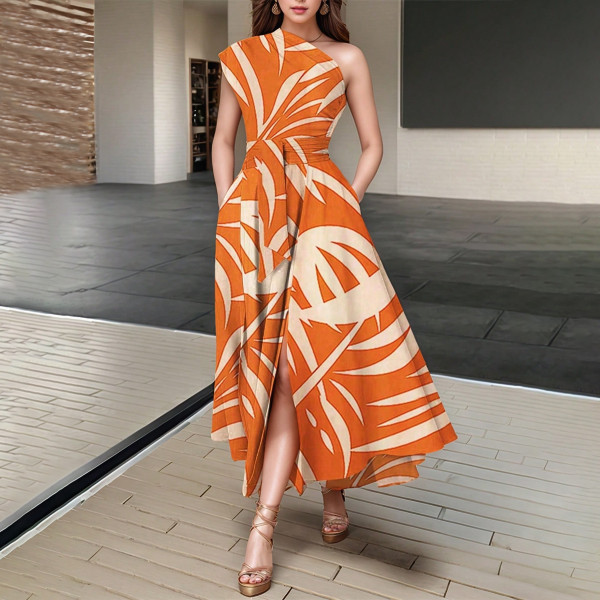 EVE Print Sleeveless Maxi Dress YF-20118