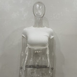 EVE Short Sleeve Drawstring T Shirts JHYB-9105