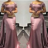 EVE Irregular Solid Color Short Sleeve Maxi Dress GMYU-8123