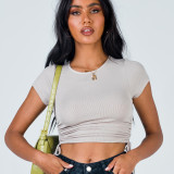 EVE Short Sleeve Drawstring T Shirts JHYB-9105
