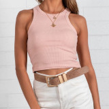 EVE Solid Color Sleeveless Tank Tops JHYB-9072