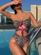 EVE Leopard Print Hollow Out One Piece Swimsuit CSYZ-123