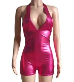 EVE Halterneck Backless V Neck Romper GDYF-6811
