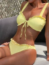 EVE Solid Color Bikinis Two Piece Swimsuit CSYZ-298