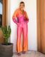EVE Gradient Color Print Long Sleeve Shirt Pants Set SHD-9715
