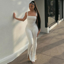 EVE Solid Color Backless Tight Sling Jumpsuit GPKJ-KJ12417
