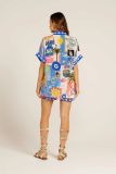 EVE Short Sleeve Print Shirt Two Piece Shorts Set SHD-9741