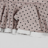 EVE Polka Dot  Print Halterneck Mini Dress GXIY-XS-L45295