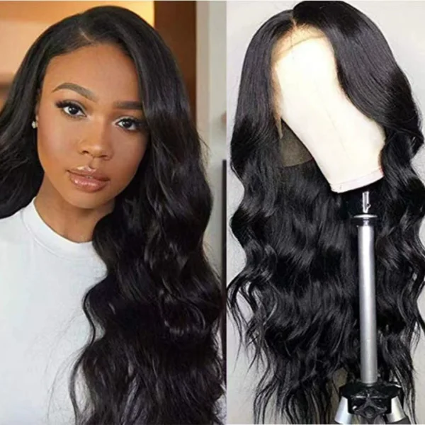 EVE Center Parted Long Curly Hair Head Covering YWHX-M0452