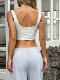 EVE Solid Color Sleeveless Sport Tank Tops GZYU- K2522248