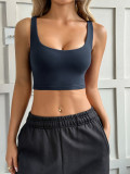 EVE Solid Color Sleeveless Sport Tank Tops GZYU- K2522248
