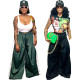 EVE Casual Solid Color Drawstring Wide Leg Pants BGN-364