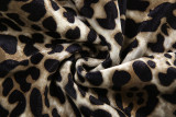 EVE Leopard Print Color Block Loose Pants GZJQ-K24P52854