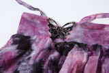 EVE Flare Sleeve Butterfly Print Tassel Three Piece Skirts Set DLSF-K23S33256