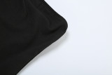 EVE Contrast Color Patchwork Pleated Tube Top Dress GYME-K23D41324