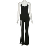 EVE Sleeveless Backless Micro Flare Jumpsuit GYME-K21Q11110