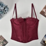 EVE Lace Hollow Out See Through Sling Tops GNZD-Q01059J