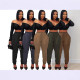 EVE Plus Size Sports Ice Silk Straight Pants YIM-K08