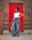 EVE Plus Size Retro Ripped Straight Leg Jeans GYLN-9037