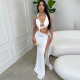 EVE Backless Bandage Split Maxi Dress XEF-K25D70452