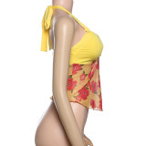 EVE Sexy Print Halterneck Tank Tops XEF-K25L71135