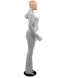 Colorful Patterned Print  Long Sleeve Pants Suit YIBF-6023