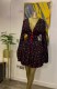EVE Sexy Deep V Neck Tie Up Pleated Mini Dress GXIN-8855