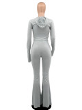 Colorful Patterned Print  Long Sleeve Pants Suit YIBF-6023