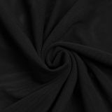 EVE Sexy Wrap Chest Pleated Mesh Two Piece Skirts Set BY-7456