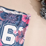 EVE Print Backless Wrap Chest Tops GFRT-32555TBY