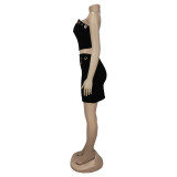EVE Sexy Tube Top And Mini Skirt 2 Piece Set BY-7477