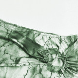 EVE Printed Low-waist Fishtail Skirt GFRT-42053SBG