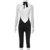 EVE Deep V Neck Backless Jumpsuit MXBF-J25JP142