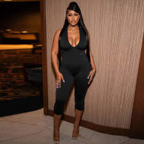 EVE Deep V Neck Backless Jumpsuit MXBF-J25JP142