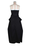 EVE Single-breasted Wrap Chest Belt Maxi Dress ZSD-0760
