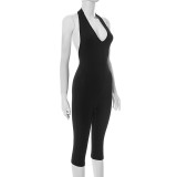 EVE Deep V Neck Backless Jumpsuit MXBF-J25JP142