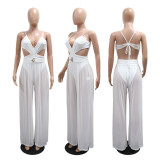 EVE V Neck Backless See Through Jumpsuit CYA-901980