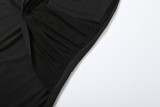 EVE Long Sleeve Solid Color Backless Maxi Dress XEF-K25D78220