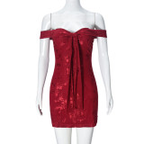 EVE Mesh Backless Tube Top Mini Dress GNZD-32480DBY